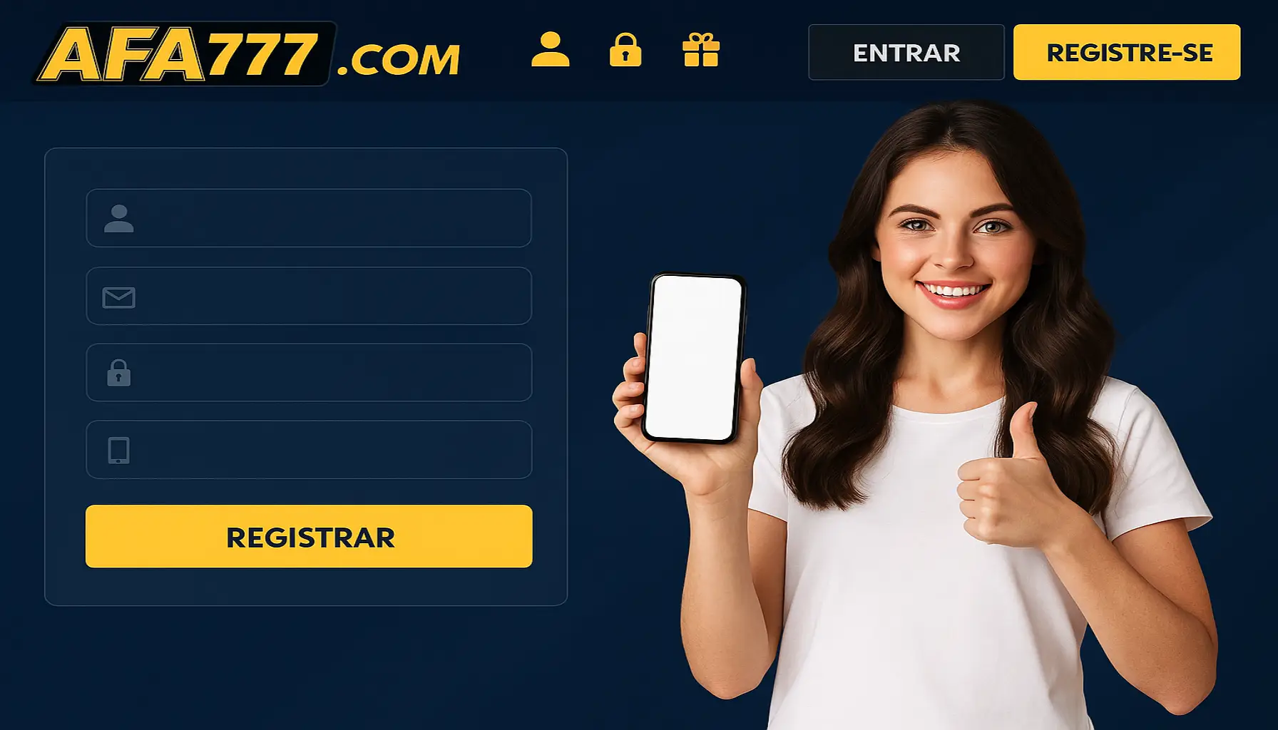 Não Perca tempo, o rRgistro na site AFA777.COM